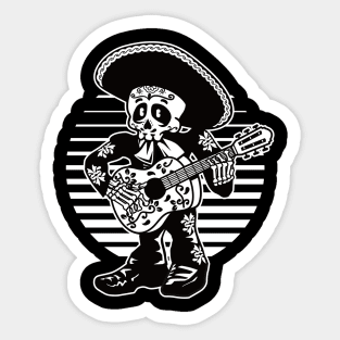 Skull Mariachi Sticker